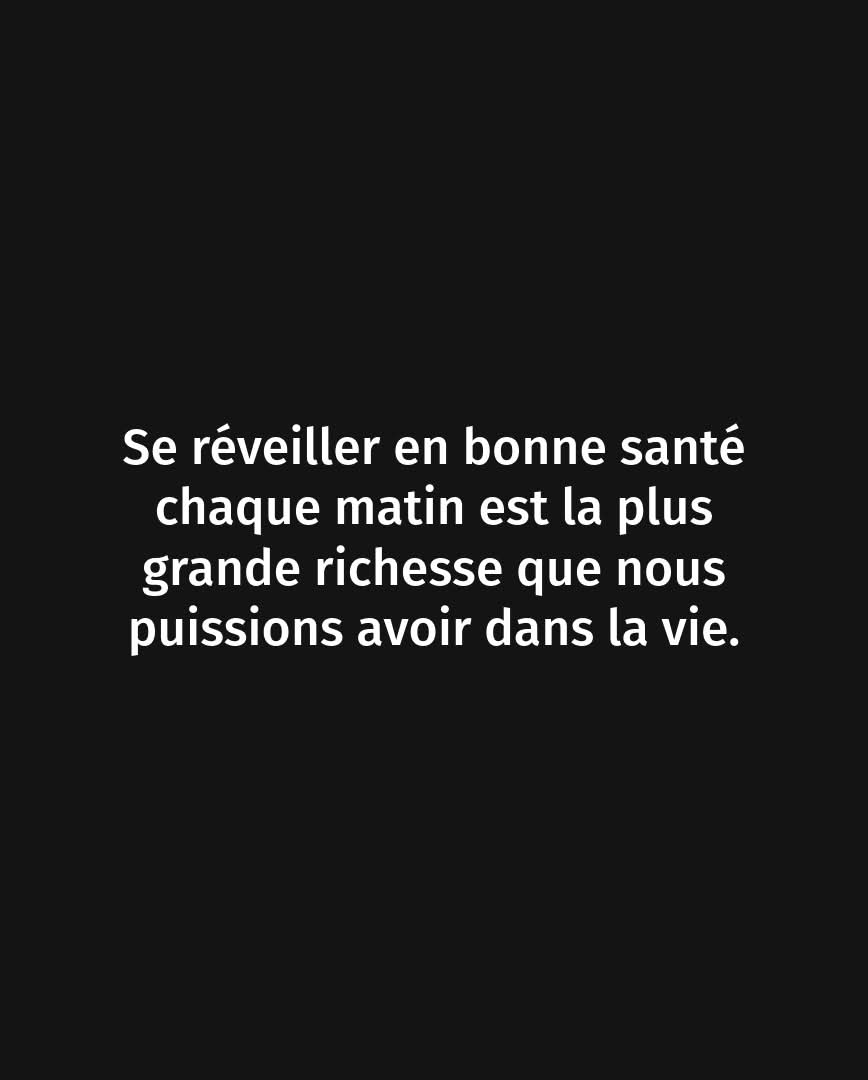 Si vous ne prenez pas de temps pour votre santé, vous serez forcé à prendre du temps pour votre maladie