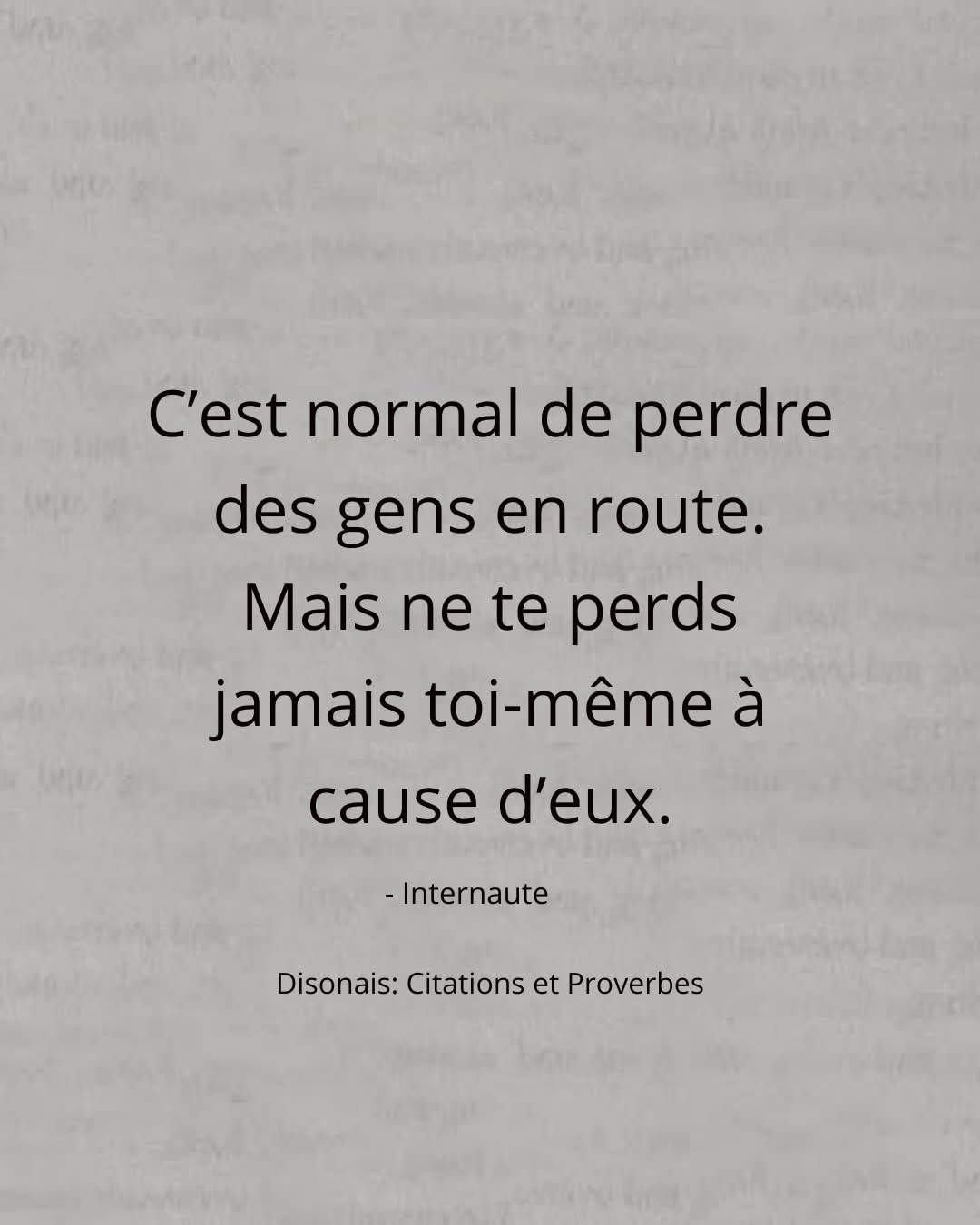 CHACUN DE NOUS EST UNE LUNE, AVEC UNE FACE CACHÉE QUE PERSONNE NE VOIT. IL FAUT SUIVRE SON CHEMIN