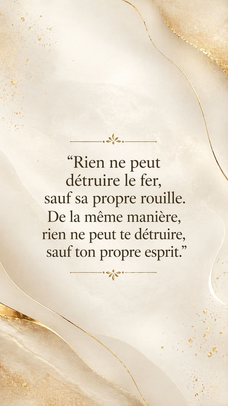 NE TRAHISSEZ JAMAIS VOS ORIGINES, N'OUBLIEZ PAS QUI VOUS AVEZ ÉTÉ. LA VIE C'EST LE TRAIN, CE N'EST PAS LA GARE